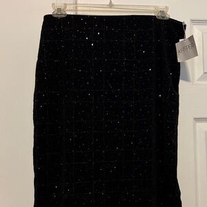 Kasper Black Sparkle Women's Pencil Skirt